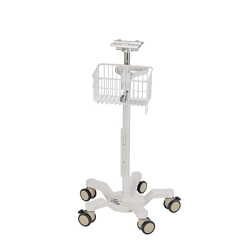 Viva Comfort Universal Vital Signs Monitor Mobile Stand with Mounting Plate for Edan M3 Series , White (ADIME912-C-MP-06-MK) image 1