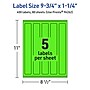 Avery Laser/Inkjet Multipurpose Rectangle Labels, 9.75" x 1.25", Neon Green, 400/Box (94262)~#|#~0B67B2D1-3E99-4926-BB424CACA601ACF3_sc7