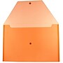 JAM Paper Premium Plastic Document File, 1 Pocket, Legal, Orange, 3/Pack (219S0orx3)~#|#~0B6ACFFA-47C7-463F-B41E175AFF12144F_sc7
