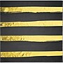 Creative Converting Black and Gold Foil Striped Paper Napkins, 192/Pack (329934)~#|#~0B6AE97A-D891-4DE9-95694D803E4ABC0B_sc7