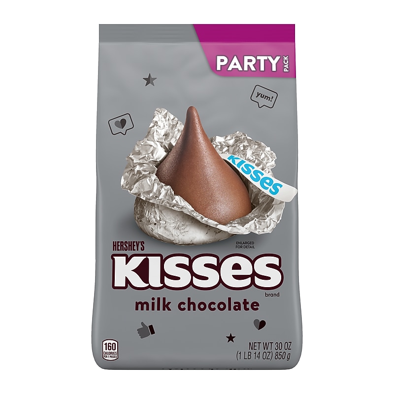 HERSHEY'S KISSES Milk Chocolate Pieces, 30 oz. (HEC13480) image 1