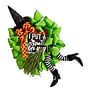 Nearly Natural Halloween Witch Broom and Hat Mesh Wreath, 26" (W1210)~#|#~0B6C9CC2-2722-48A3-B53349971CE96453_sc7