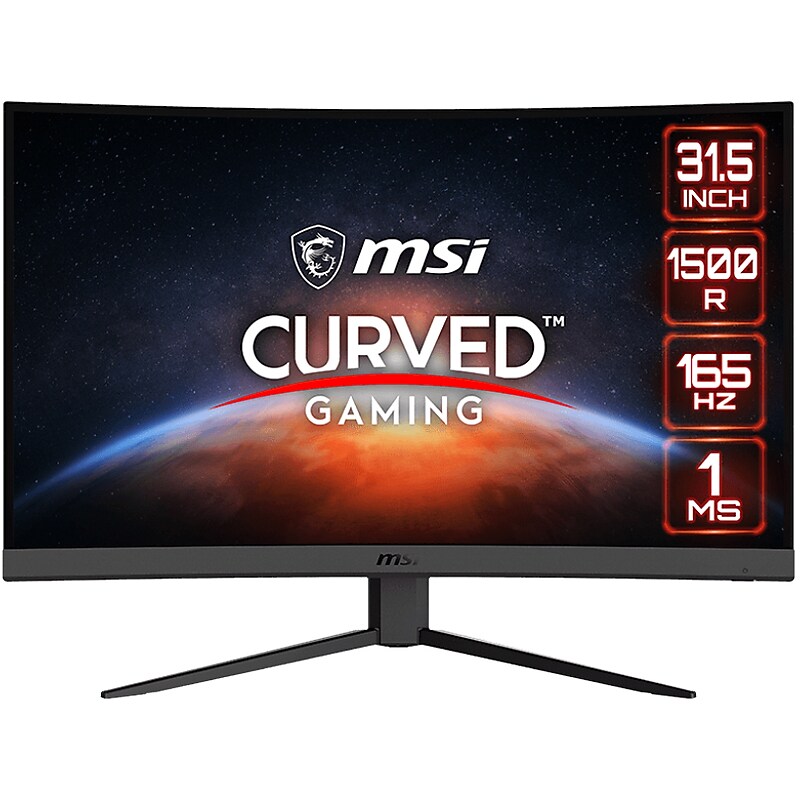 MSI Optix Refurbished 31.5" Curved 165 Hz LED Monitor, Black (OPTIX G32C4W) image 1