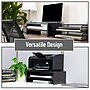 Mind Reader Monitor Stand with Phone Slot and Storage Shelf, Desktop Riser, Up to 88 lbs., Black (MDFSLOT-BLK)~#|#~0B713E56-02A4-4A12-BD6059EC50E179A8_sc7