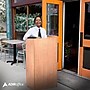 AdirOffice 46" Speaker Podium Presentation Lectern, Medium Oak (661-07-MEO)~#|#~0B7376A8-1CF5-48ED-B365D1DA029882C4_sc7