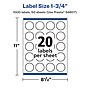 Avery Starburst Laser/Inkjet Burst Multipurpose Labels, 1.75" Dia., White, 1000 Labels/Pack (94607)~#|#~0B77A175-9463-4055-A9488E12C572B6A9_sc7