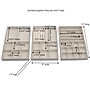 Household Essentials Stackable Jewelry Trays, Silver, 3/Pack (744-1)~#|#~0B77B020-AFF2-4FC6-96B7D287DA3304AA_sc7