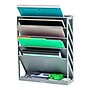 Mind Reader 5-Compartment Mountable Plastic Vertical File Storage, Gray  (WALLANCH-GRY)~#|#~0B7AB5EC-4F3A-4C44-B00F41BD6381A250_sc7