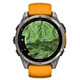 Garmin fenix 8 AMOLED Multisport GPS Watch, 47-mm, Titanium Stainless Steel Bezel with Orange/Graphite Band (010-02904-10)~#|#~0B812158-BC3C-44C7-B560510381764E9E_sc7