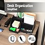 Mind Reader 7 Compartment Plastic Desk Organizer, Black (JOEANCH-BLK)~#|#~0B825B40-A45B-4796-94BBCCF33F94D39A_sc7