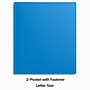 Staples Matte Plastic 2-Pocket Portfolio Folder with Fasteners, Letter Size, Durable and Flexible, Blue~#|#~0B87C6A8-5008-4E7F-972F37FC69A215D9_sc7