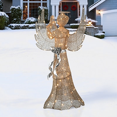National Tree Company 53" Praying Angel with LED Lights