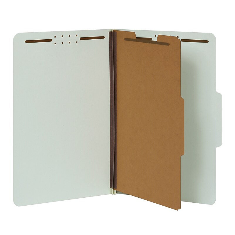 Pendaflex Recycled Classification Folder, 1-Dividers, 2" Expansion, Legal Size, Light Green, 10/Box (17175EE) image 1