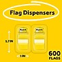 Post-it Flags Value Pack, 1", Yellow, 50 Flags/Dispenser, 12 Pads/Pack (680-YW12)~#|#~0B8A3992-0794-49A4-AB66ED6566DF5190_sc7