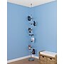 Household Essentials Floor‑to‑Ceiling Shoe Tree Organizer with Revolving 6‑Tier Carousels & Accessory Basket, Silver (HH2197-1)~#|#~0B8BDBEA-18F5-4686-8921CA7BB5AE0712_sc7