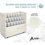 AdirOffice 21-Slot Mobile Roll File, Lockable, 28.5"H x 30"W x 15.75"D, White (625-WHI-KIT1)~#|#~0B8C5D82-0B34-49E2-A8C64BD9BCD81E31_sc7