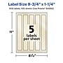 Avery Pearlized Ivory Rectangle Multipurpose Labels, 9.75" x 1.25", Ivory, 500/Box (94262)~#|#~0B95FC98-5534-4274-AA894F0538AF6FA4_sc7