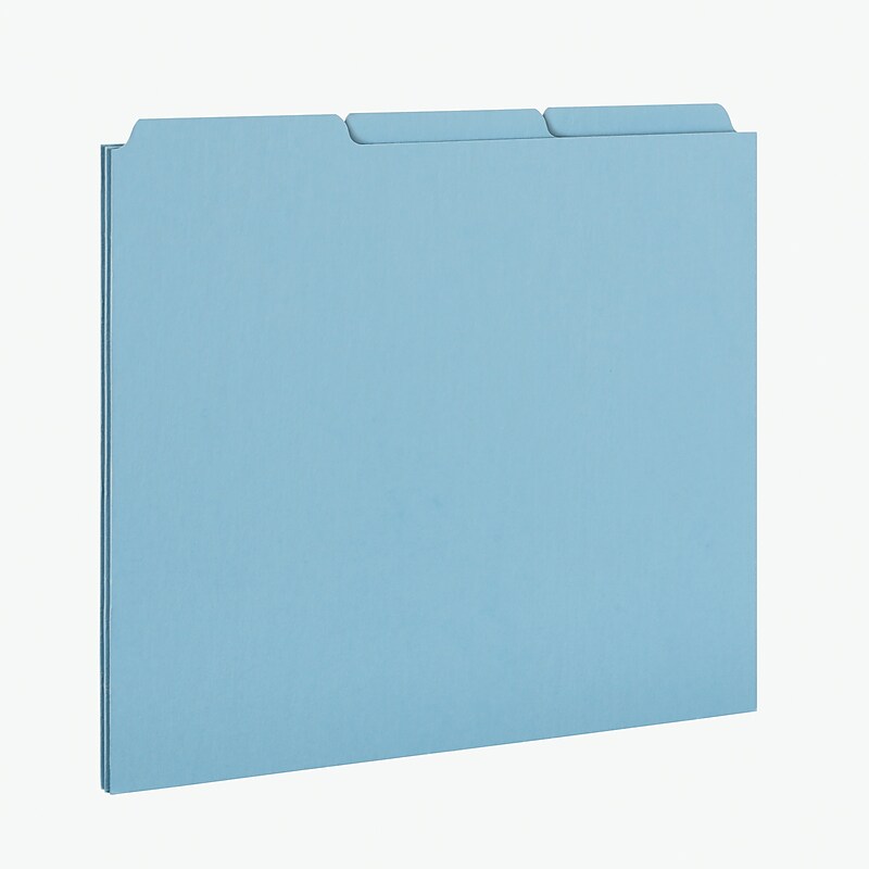 Pendaflex Blank Index File Guide, Letter, Blue, 100/Box (PN203) image 1