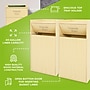 Alpine Industries Wood Trash Can, 40 Gallon, Oak, 2/Pack (476-MEO-2PK)~#|#~0B9E0C24-11FC-4073-87EA4835D578CEF8_sc7