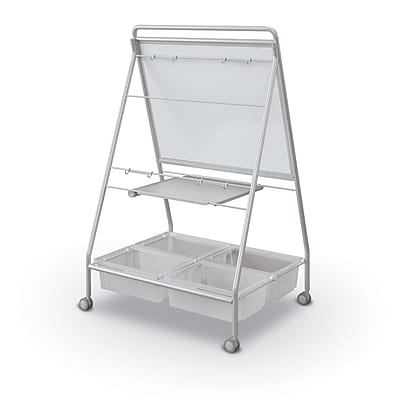 TLC 2 Mobile Dry Erase Easel With Tubs - Thumbnail 2