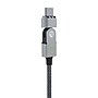 Raycon The Magic 180 Pro Fast-Charging Cable for iOS, Micro USB & USB-C, 6.5-ft., Black (RACMAG720-23E-BLAB)~#|#~0BB98651-C03F-42AA-948F8322A65251FA_sc7