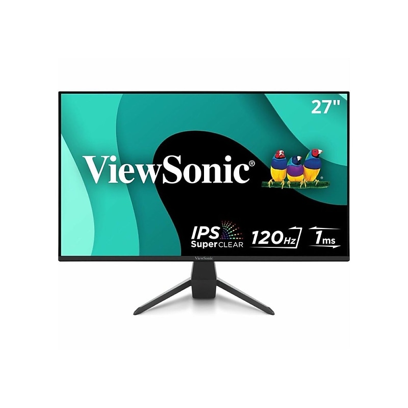 ViewSonic VX 27” FHD IPS 120Hz Gaming Monitor, Free Sync, HDR10, Built-In Speaker, Black (VX2770-MHD) image 1