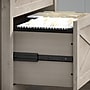 Bush Furniture Key West 60"W L Shaped Desk with File Cabinets and 5 Shelf Bookcase, Washed Gray (KWS017WG)~#|#~0BC9067A-625D-405E-97E52FB8515C06B3_sc7