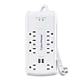 CyberPower Home Office 8-Outlet 2-USB Port Surge Protector, 6', 2700 Joules, White (P806U)~#|#~0BC90837-BB06-4451-B13AFCA8D42D2507_sc7