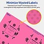 Avery Hexagon Laser/Inkjet Multipurpose Labels, 2-1/2" x 2-57/64", Bright Pink (240/Box)~#|#~0BCB1C5C-BBF7-487E-A462D45C280190AD_sc7