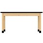Diversified Woodcrafts Perpetulab Rectangular Science Lab Table, 60" x 24", Light Hardwood (P7606M30N)~#|#~0BD09F31-DE1B-4552-937BF4744CA87C89_sc7