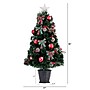 Nearly Natural 36-in Pre-Lit Fiber Optic Cosmopolitan Star Topped Artificial Christmas Tree with Decorative Planter (T4750)~#|#~0BD7BC4F-7D11-4F6F-883EC4746FE4F5FF_sc7