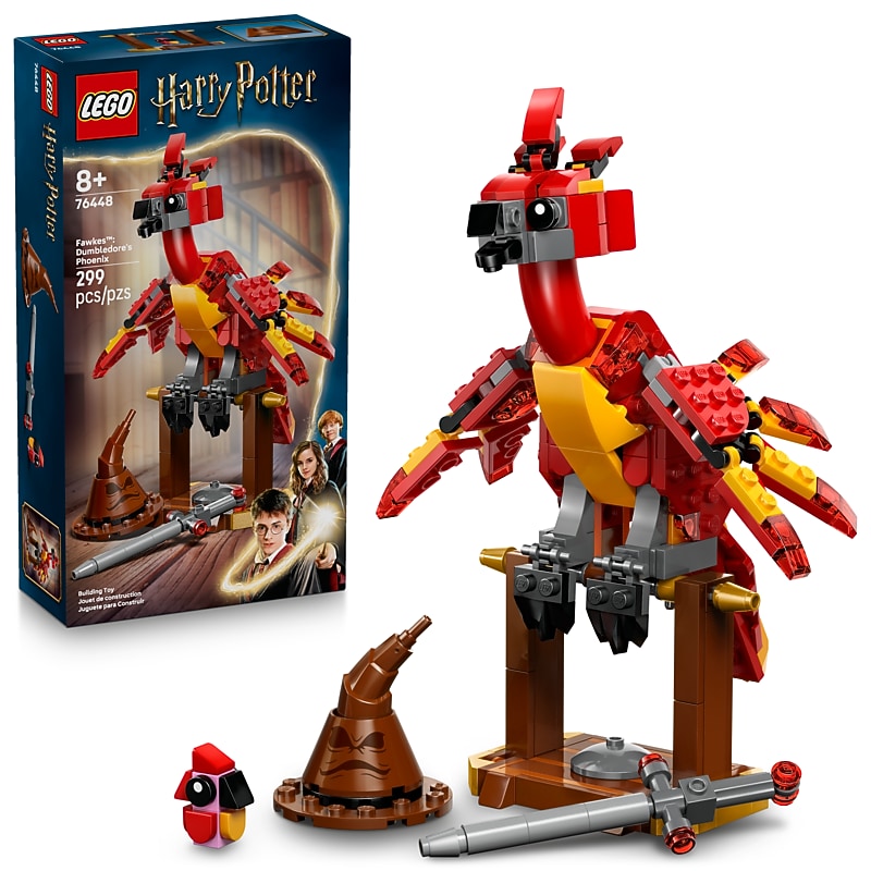 LEGO Harry Potter Fawkes: Dumbledores Phoenix Toy, 299 Pieces (76448) image 1
