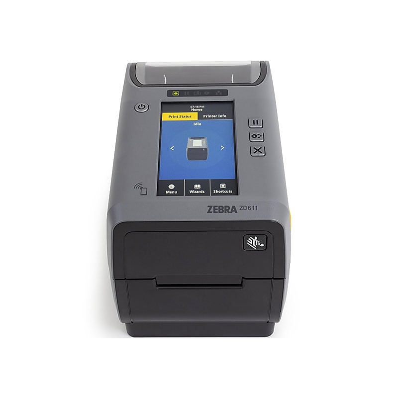 Zebra ZD6A123-T01BR1EZ Thermal Transfer Printers, USB/Ethernet/Wi-Fi/Bluetooth, Gray image 1