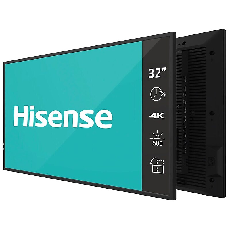 Hisense DM Series 32" 4K UHD IPS Digital Signage Commercial Display for Digital Signage (32DM66D) image 1