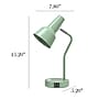 Simple Designs Sleek Essentials LED Desk Lamp, 15.2", with USB Ports, Sage Green (LD1072-SGE)~#|#~0BDE6D07-A4D5-4745-894B324F715AF7CC_sc7