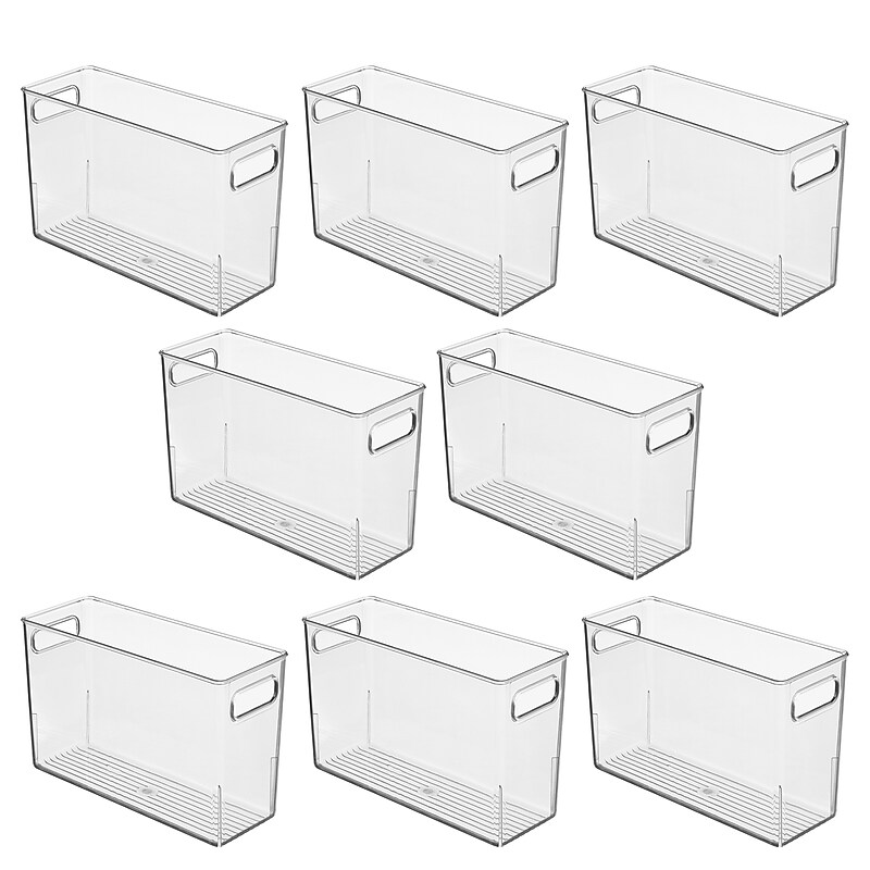 iDESIGN Medium Plastic Storage Bin, Clear (29153M8) image 1