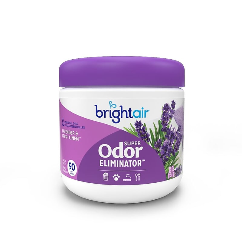 Bright Air Super Odor Eliminator Solid Air Fresheners, Lavender/Fresh Linen (900014) image 1