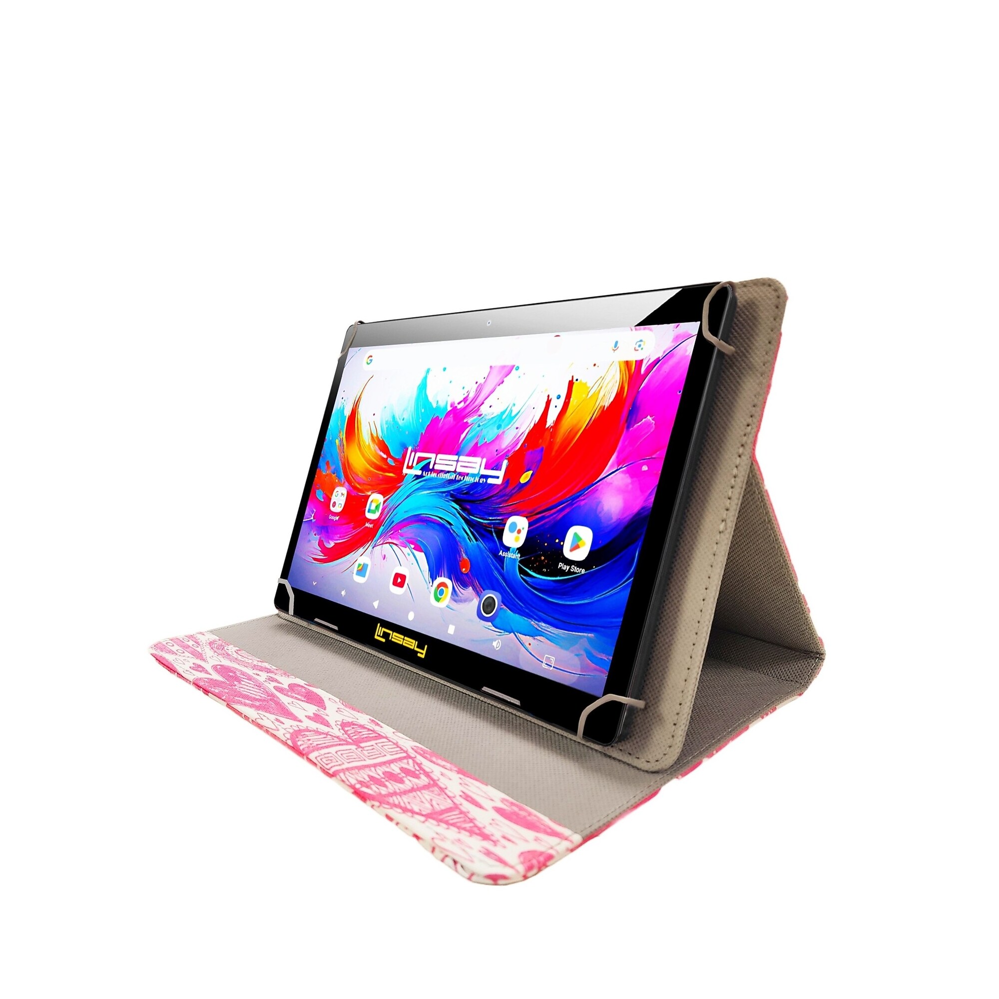 Linsay F10 Series 10.1″ Tablet, Wi-Fi, Octa Core, 256GB eMMC, Android 15, with Love Case (F10XIPGCLOVPLUS) Sansujyuku sansujyuku.com