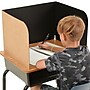 Classroom Products Foldable Cardboard Freestanding Privacy Shield, 13"H x 20"W, Black/Kraft, 30/Box (1330 BK)~#|#~0BE97FE0-84CB-47A6-AA8763996A2CE056_sc7