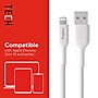 Staples TECH Lightning to USB-A Charging Cable, 3.3 ft., White, 2/Pack (ST62330)~#|#~0BED5993-C258-4F3B-B0449A6BDB58732D_sc7