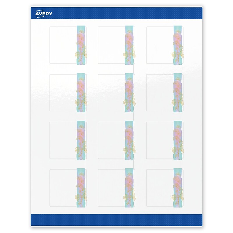 Avery Laser/Inkjet Square Multipurpose Labels, 2" x 2", White, 120/Pack (S00-EVB) image 1