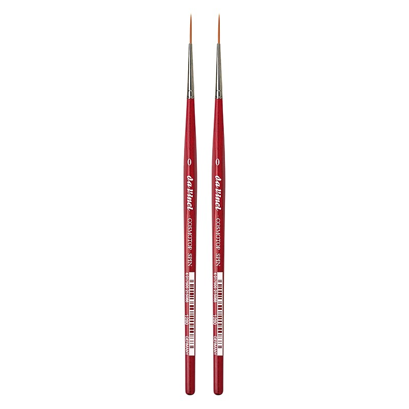 da Vinci COSMOTOP-SPIN Mixed Media Synthetic Bristle, Rigger Brushes, 2/Pack (DVXVA12800-2) image 1