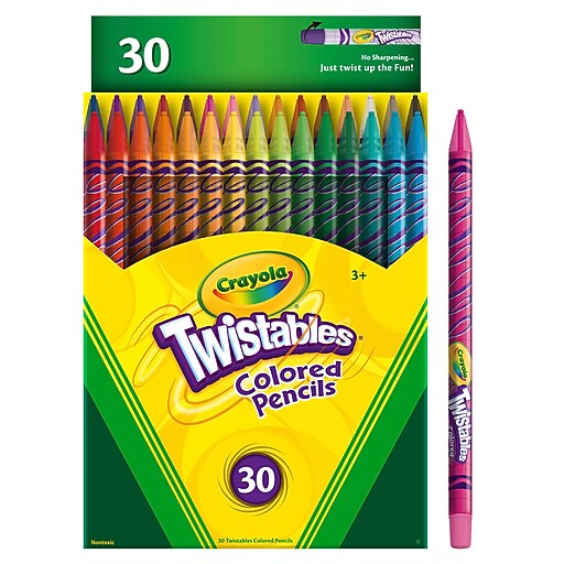 Crayola Twistables Colored Pencils, Assorted Colors, 30/Pack (BIN687409
