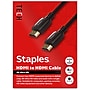 Staples TECH 4 ft. HDMI to HDMI Audio/Video Cable, Male to Male, Black (ST62468)~#|#~0BFC05BF-6620-4491-87C314C4130924EA_sc7