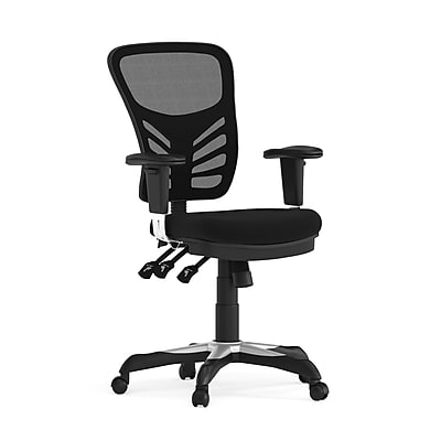 Flash Furniture Nicholas Ergonomic Mesh Swivel Mid-Back Multifunction Executive Office Chair, Black (HL0001) Simolary simolary.com