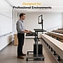 Mount-It! 28"W Adjustable Rolling Computer Work Station with Single Monitor Mount, Gray/Black (MI-7942)~#|#~0BFE0CA1-E4CD-4A39-BAC010C339D7823B_sc7