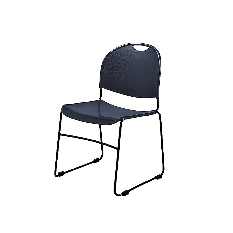 National Public Seating Commercialine 850 Series Ultra Compact Stack Chair, Blue, 40 Pack (855-CL/40) image 1