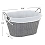 Household Essentials Woven Laundry Basket, Gray (ML-7267)~#|#~0C043002-4522-4C52-8D6A2C6634D2719D_sc7