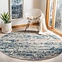 Safavieh Madison Collection 4' Round Indoor Area Rug, Machine Made, Grey/Blue (MAD460K-4R)~#|#~0C059751-A13D-489C-8C21DBDF05542D8D_sc7
