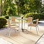 Flash Furniture Lila Indoor-Outdoor 31.5'' Round Table Set with 4 Rattan Chairs, Beige (TLH32RD020BGCH4)~#|#~0C05E8EC-E89D-4D66-99558C3AC9765BF7_sc7